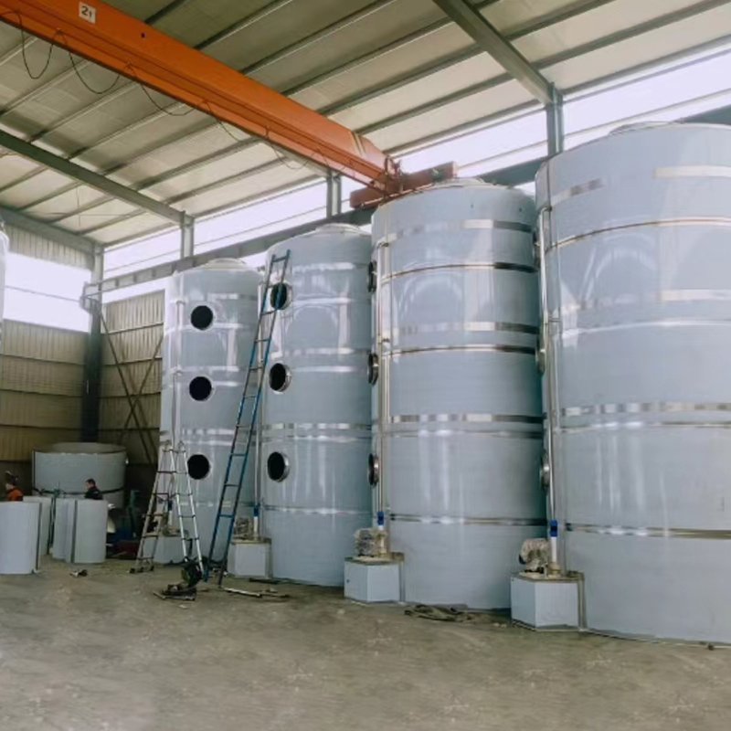High Efficiency Alkali Washing Tower Wet Scrubber Tower With Sales Service Provided