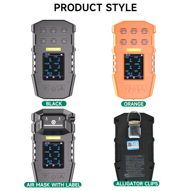 Biogas Analyser 6 in 1 Ch4 Co2 H2S Pump Portable Biogas Analyzer Portable Multi Gas Detector Price