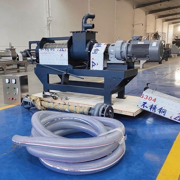 Solid Liquid Manure Separator Cow Dung Dewatering Screw Press Solid Liquid Separator For Biogas Plants