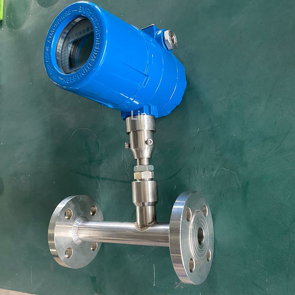 RS232 Compressed Air Oxygen Hydrogen 4~20mA Biogas Flowmeter Thermal Mass RS485 Flow Meters for Natural Gas