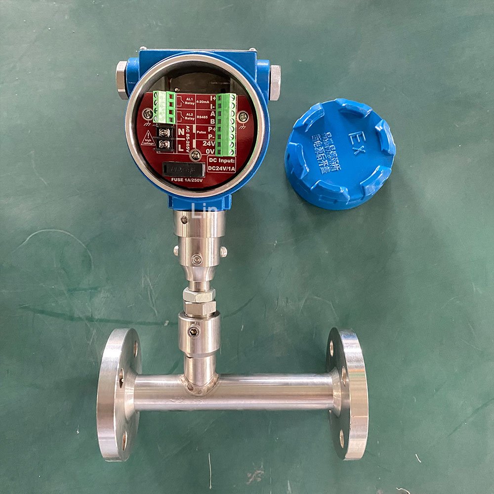 RS232 Compressed Air Oxygen Hydrogen 4~20mA Biogas Flowmeter Thermal Mass RS485 Flow Meters for Natural Gas