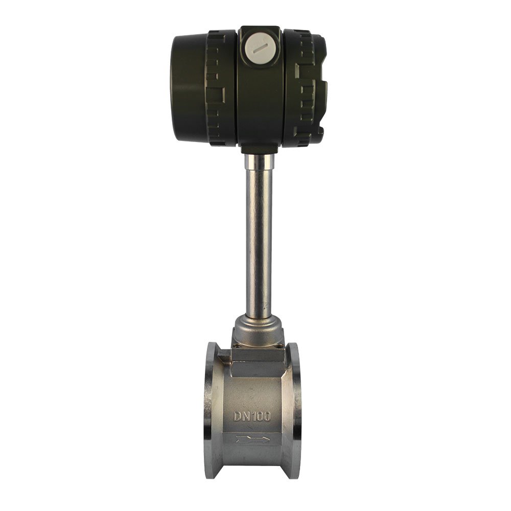 4-20ma Rs485 Compressed Air Flow Sensor 4 Inch Methane Gas Biogas Hydrogen Steam Vortex Flow Meter