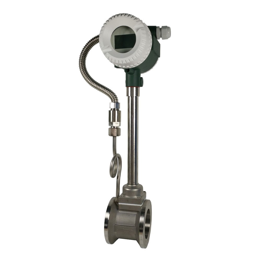 4-20ma Rs485 Compressed Air Flow Sensor 4 Inch Methane Gas Biogas Hydrogen Steam Vortex Flow Meter