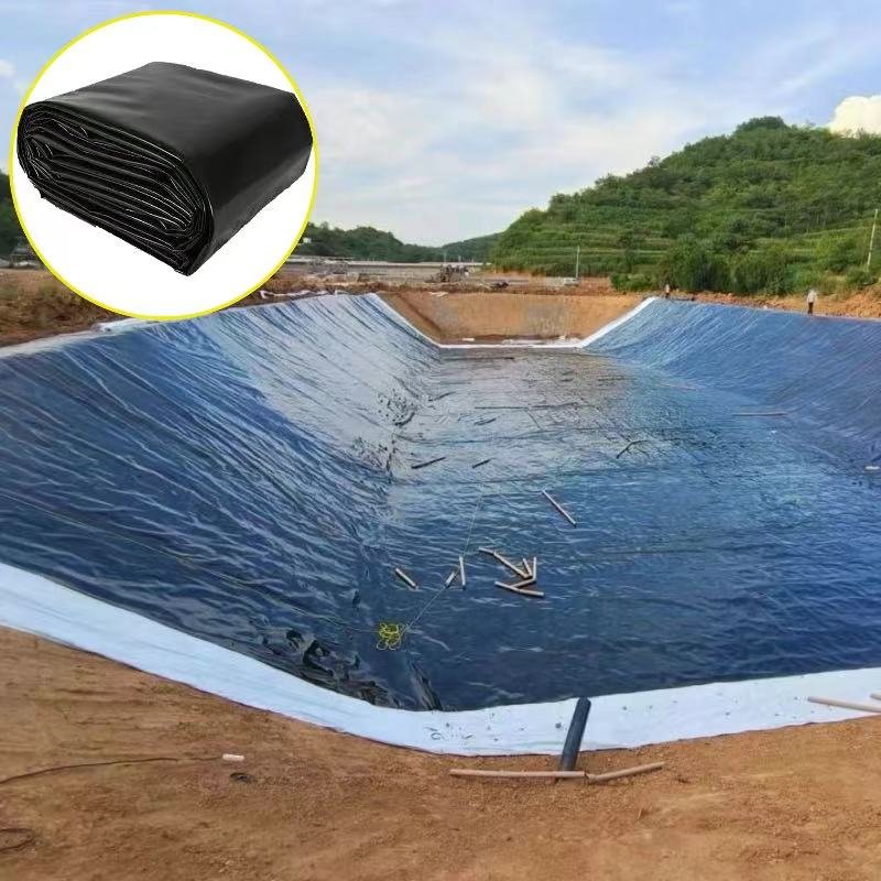 The Construction of The Biogas Digester Project in The Farm Breeding Farm Adopts 1.0mm1.5mm 100% Brand New HDPE Geomembrane Film