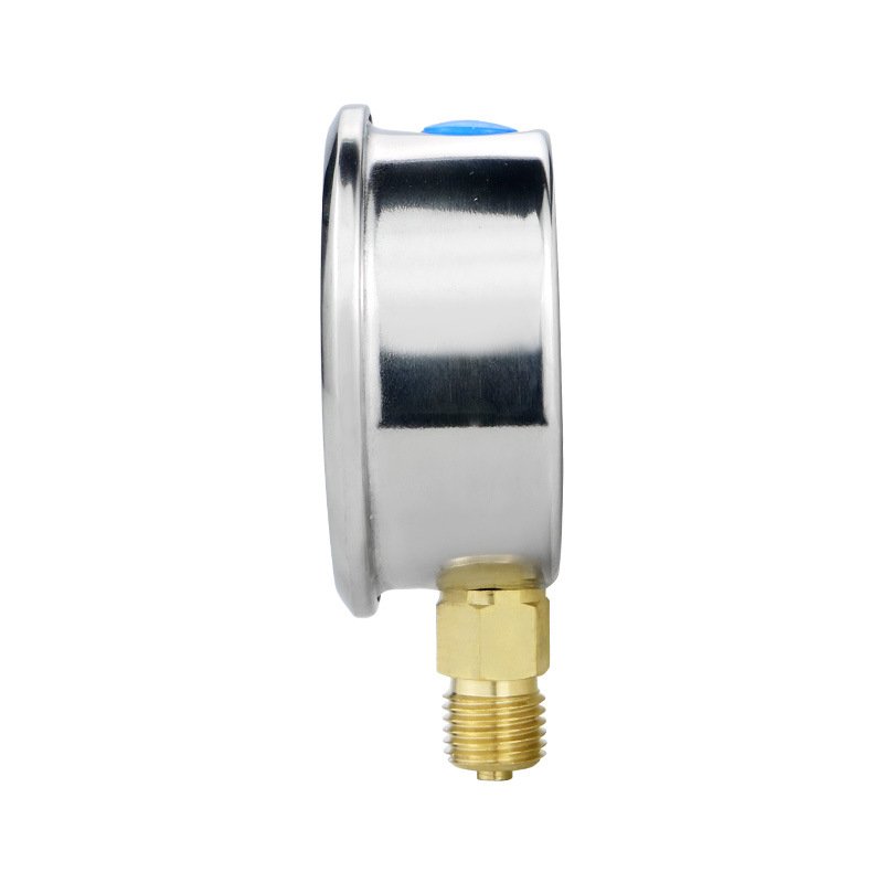 YN60 1-600 Bar 2.5% High-Precision Manometer Pressure Gauge 60mm Fuel Pressure Tester Glycerol Filling Pressure Meter