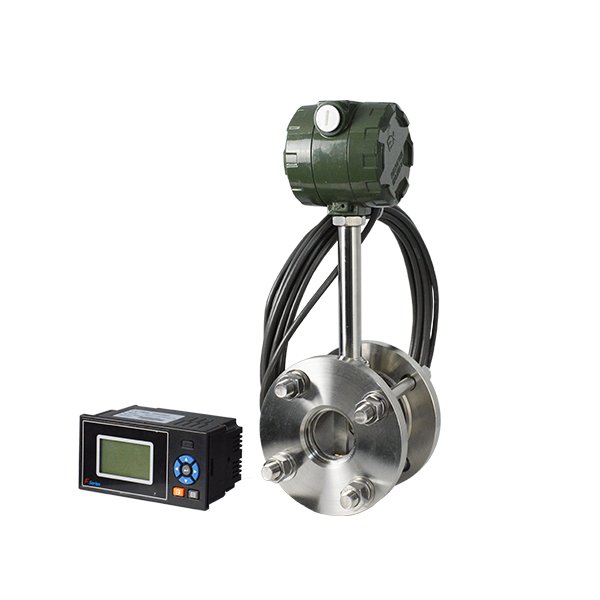chemical flow meter vortex flow meter 4-20mA hart 2 wire digital gas flowmeter stainless water meter industrial