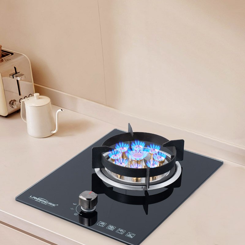 Household glass ceramic cooktop single burner biogas cooking electric stove