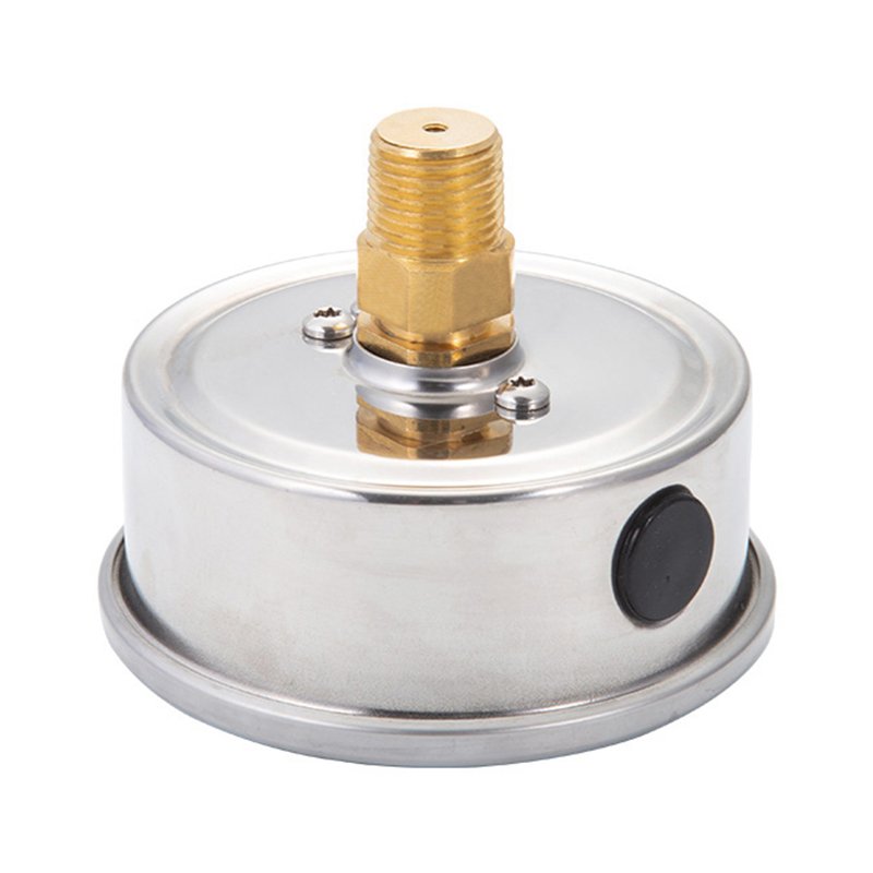 New Arrival 4" Pressure Meter Test Stainless Steel Housing Brass Thread Propane Gas Pressure Gauge for Biogas Plant
