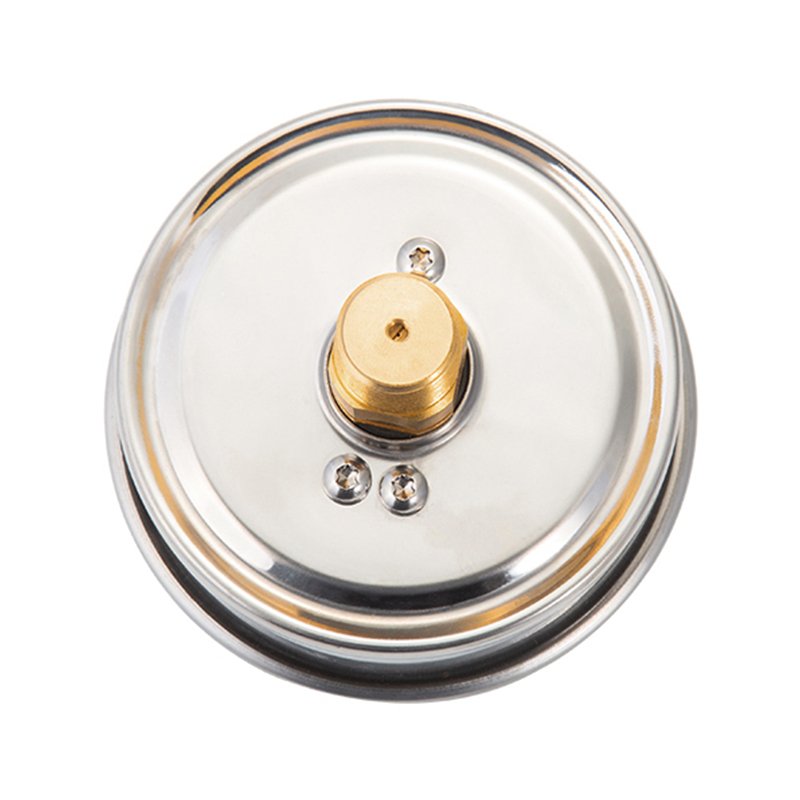 New Arrival 4" Pressure Meter Test Stainless Steel Housing Brass Thread Propane Gas Pressure Gauge for Biogas Plant