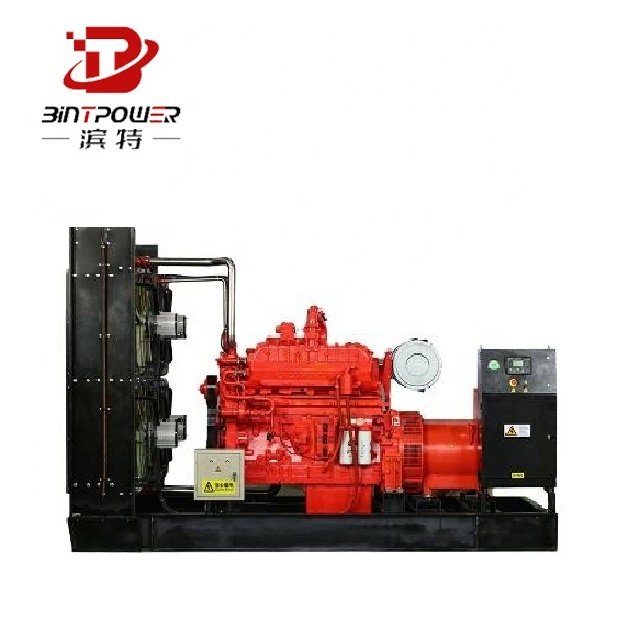500kw 625kva 4-Stroke Natural Gas Generator Brushless Excitation LPG Biogas Hydrogen Gas Wood Power Generation