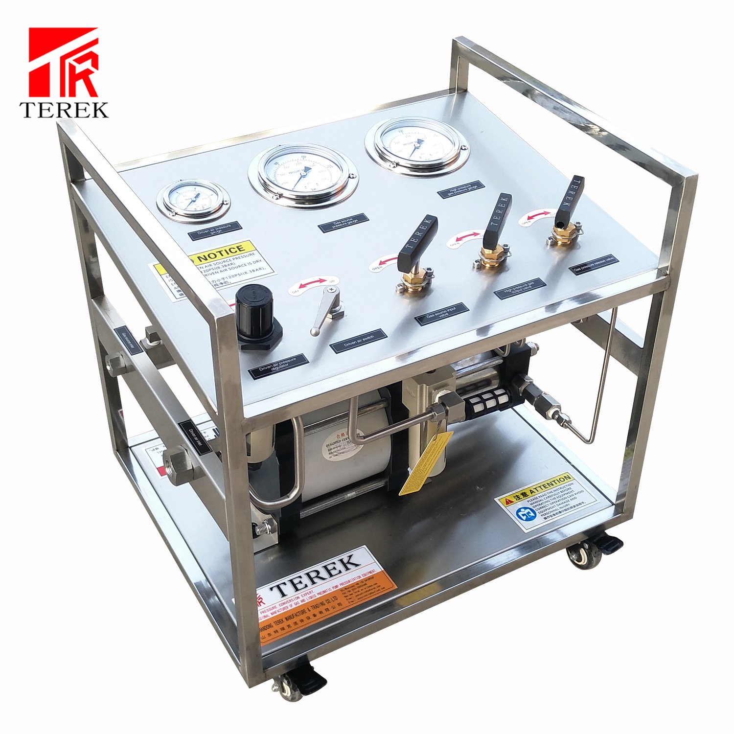 gas cylinder valving unit biogas cylinder filling station air driven system