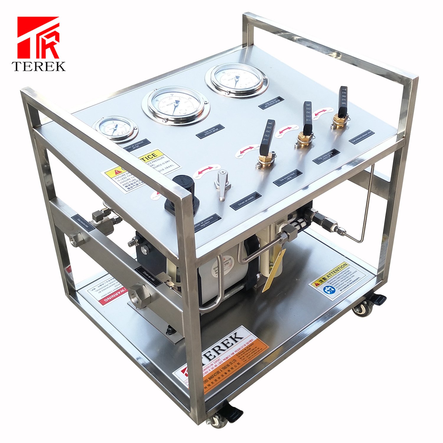 gas cylinder valving unit biogas cylinder filling station air driven system