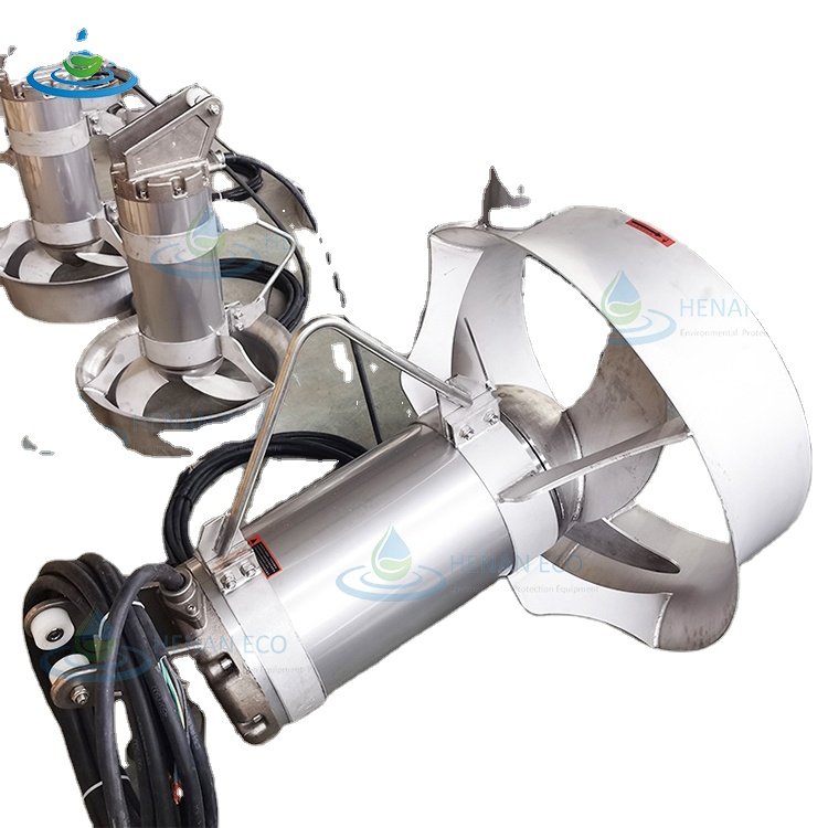 QJB submersible mixer high-speed submersible flow pusher 304 stainless steel submersible mixer