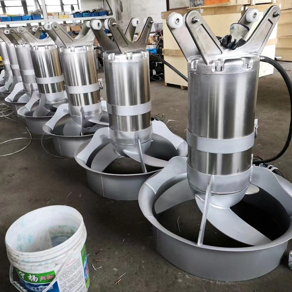QJB submersible mixer high-speed submersible flow pusher 304 stainless steel submersible mixer
