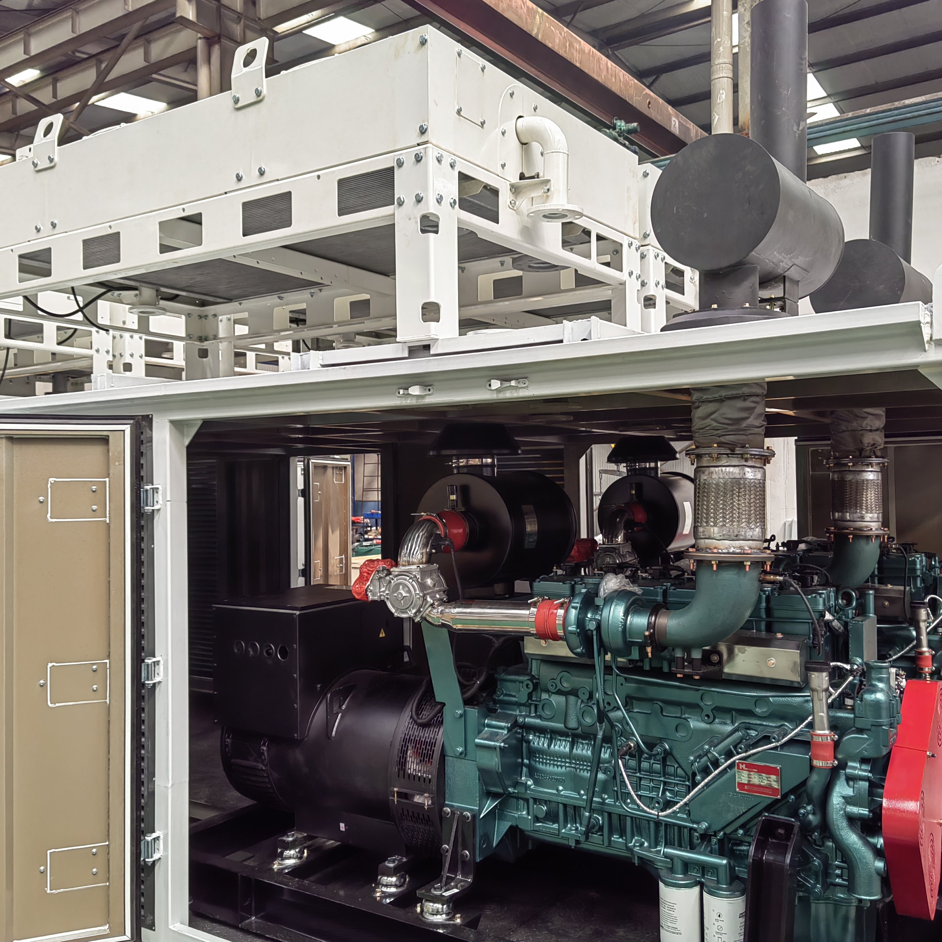 container 1MW 1.2MW Natural/biogas/biomass Gas Generator Power Plant
