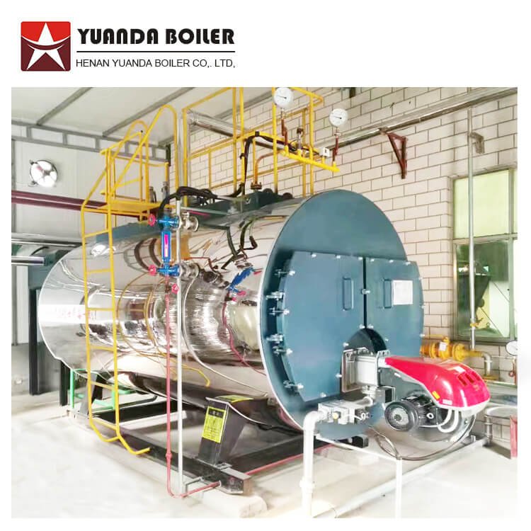WNS1-1.0-YQ 1000kg LPG Diesel Light Oil Waste Oil Fired Steam Boiler