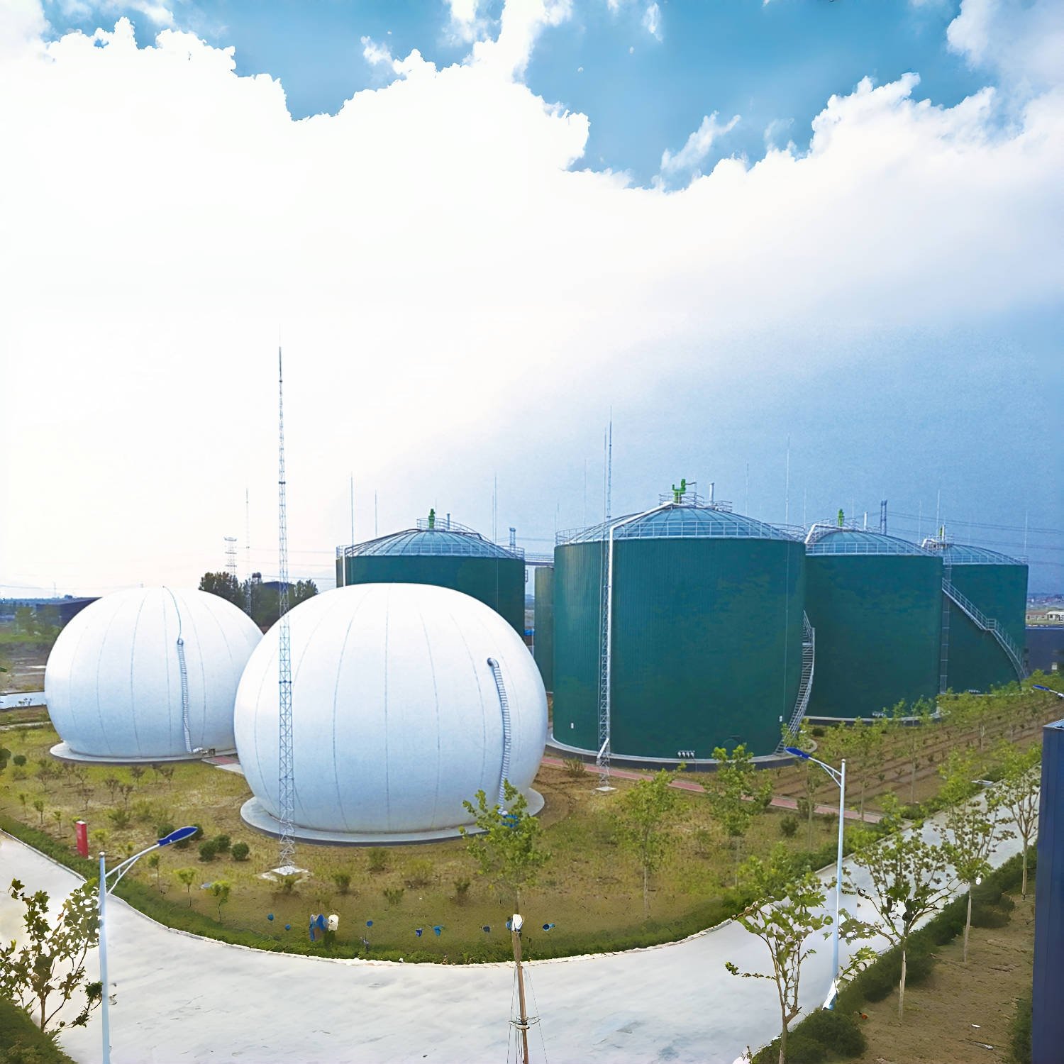 Top Quality Biogas H2S Scrubber Less Corrosive Amine Solution Separation Biogas CO2 Capture and Storage Equipment