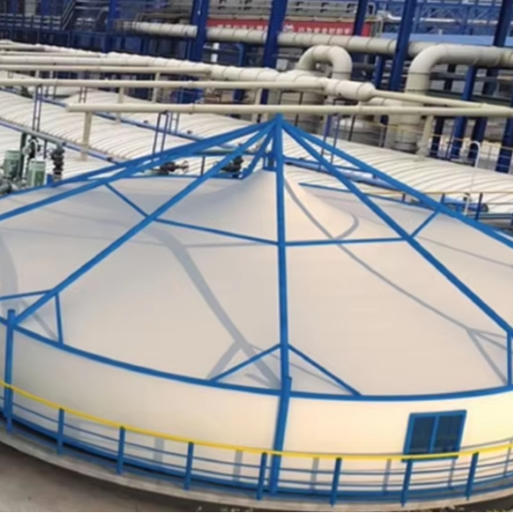 Pvdf Anti-Hanging Membrane Waste Odor Gas Collection Hood Biogas Digester Membrane Structure Factory Supply Cesspool Membrane
