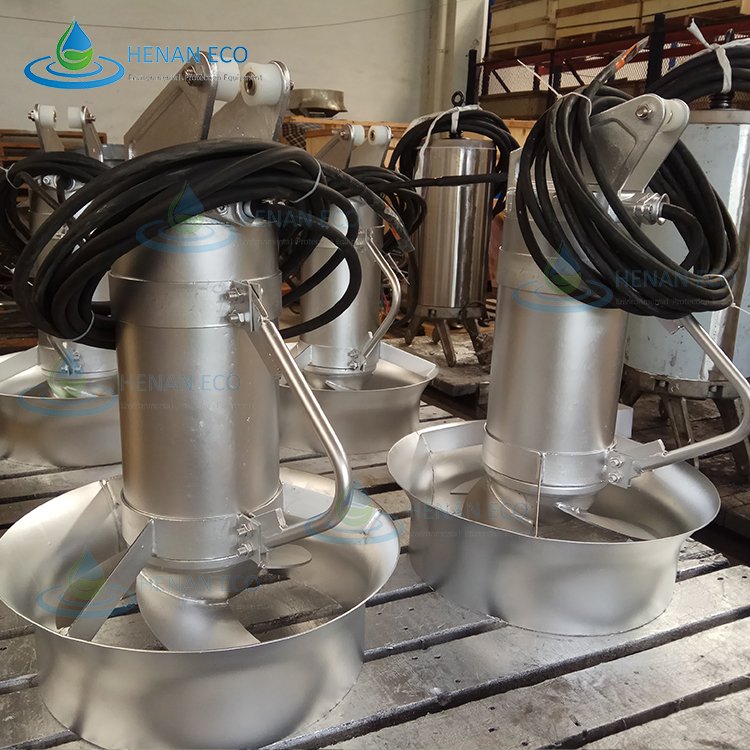 High efficiency low energy consumption anaerobic tank biogas plan sewage agitator submersible mixer from own factory