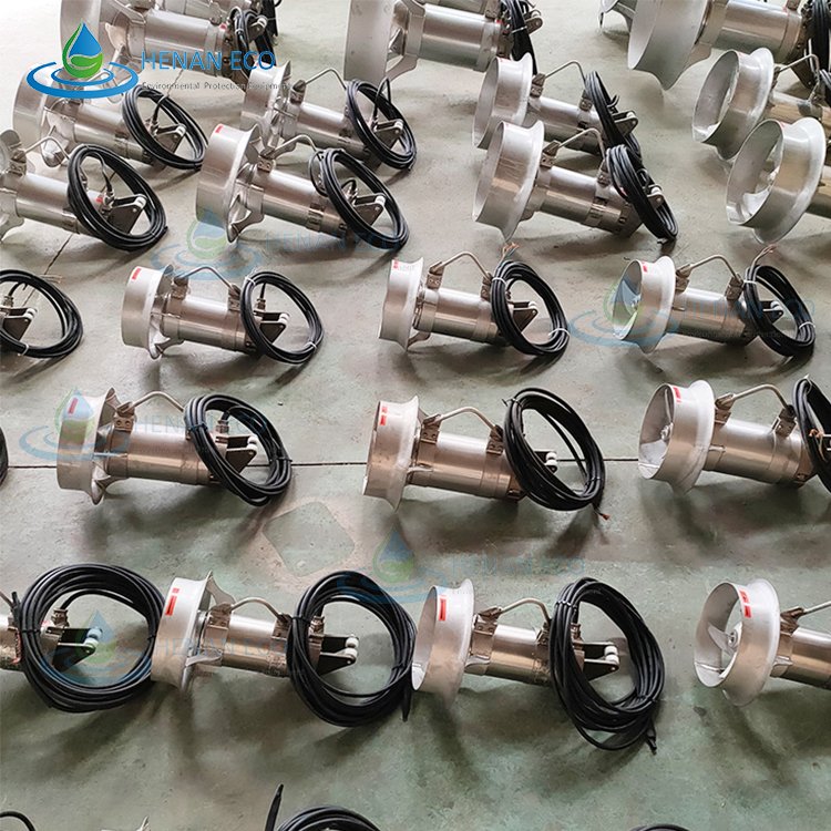 High efficiency low energy consumption anaerobic tank biogas plan sewage agitator submersible mixer from own factory