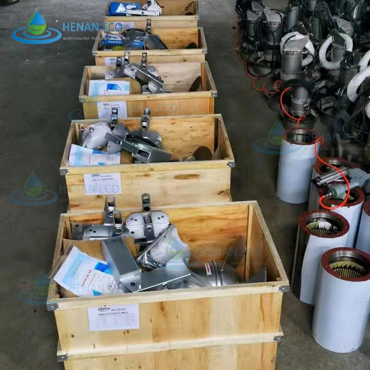 High efficiency low energy consumption anaerobic tank biogas plan sewage agitator submersible mixer from own factory