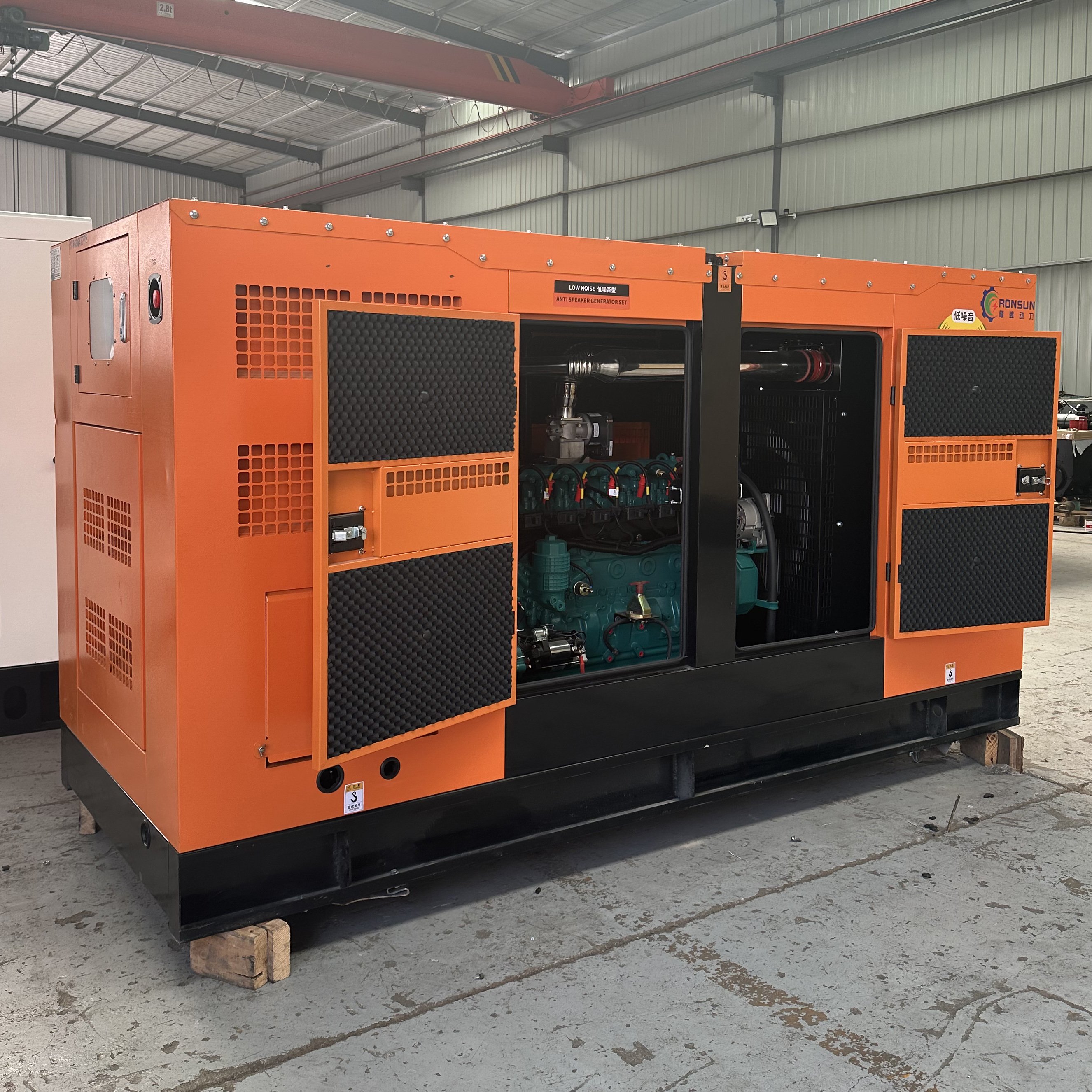 Planta generadora de gas natural, biogas y GLP de 100 kW/125 kVA economica con motor Weichai