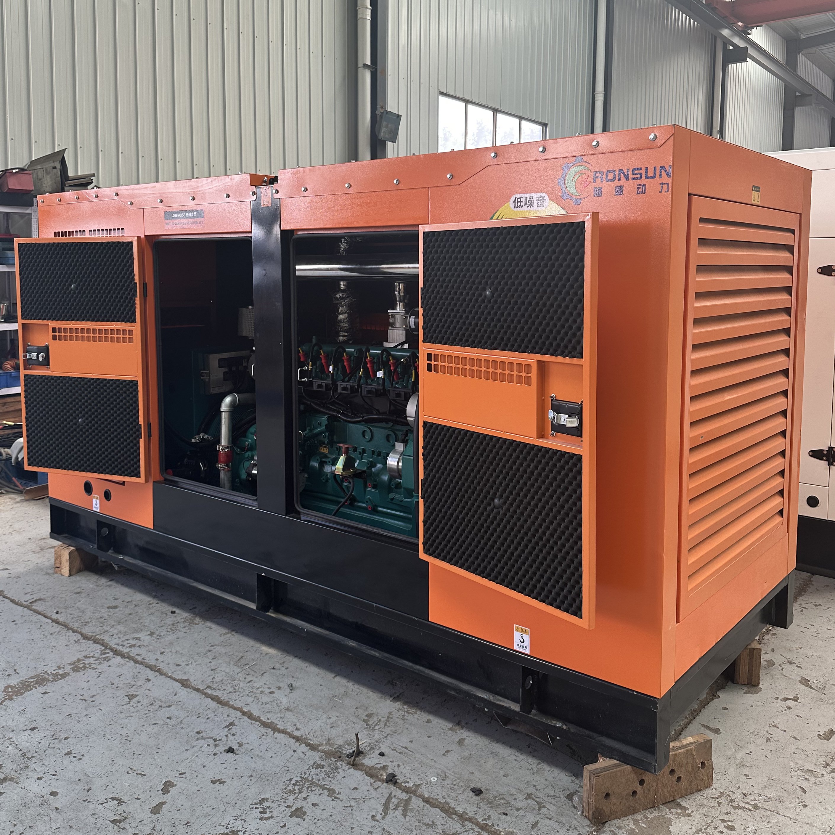 Planta generadora de gas natural, biogas y GLP de 100 kW/125 kVA economica con motor Weichai