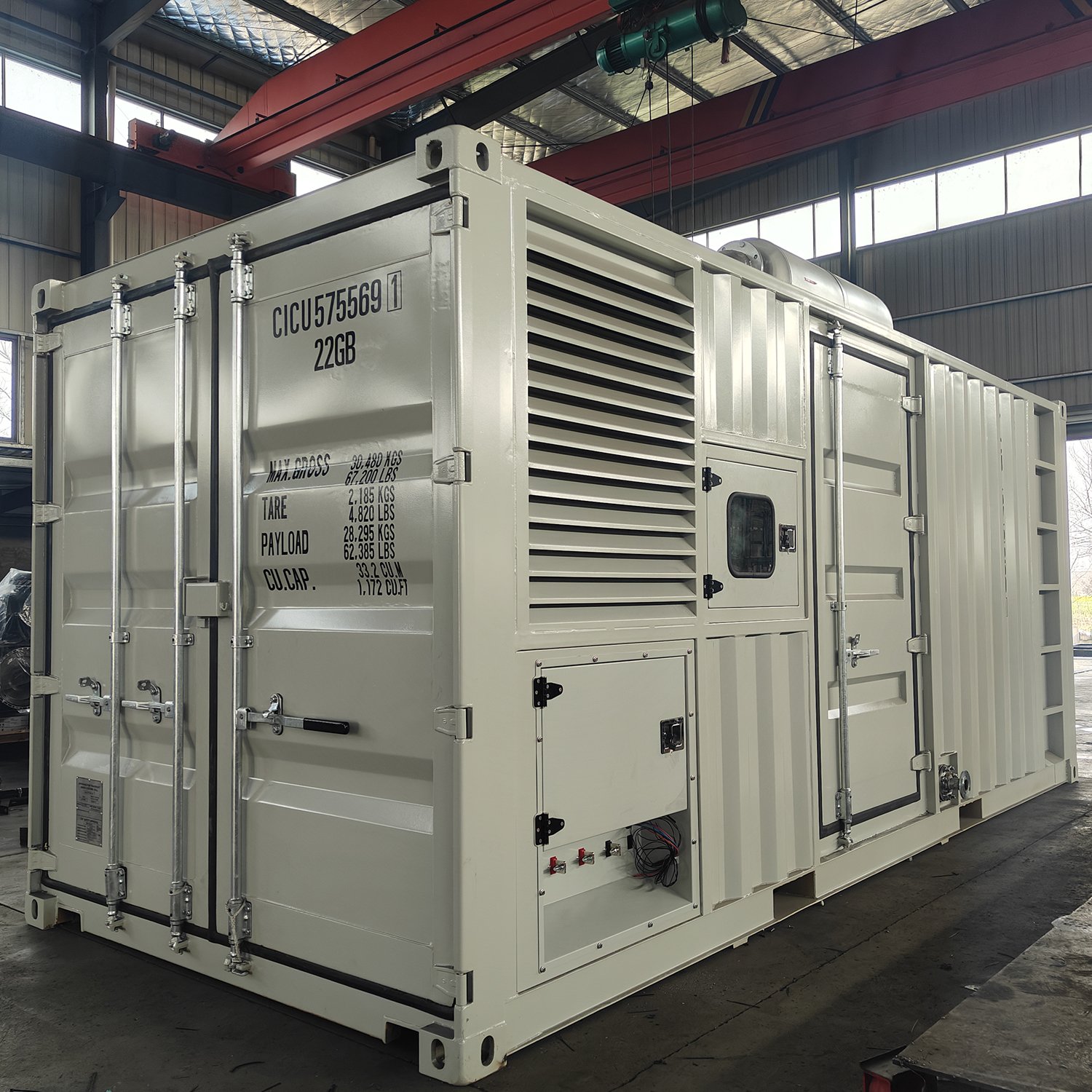 Industry Power Plant 1000kW Parallel Cabinet Natural Gas Generator Biogas Generator 1250kVA Gas Generator