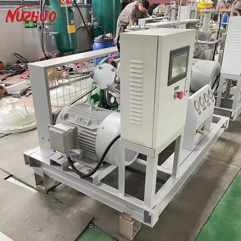 NUZHUO High Stability 40L/50L Cylind Oxygen Fill Machine More Productivity O2 Gas Filling Compressor