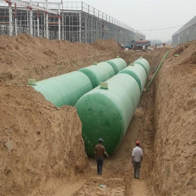 Underground type domestic sewage treatment system biogas domestic waste water purification FRP septic tank