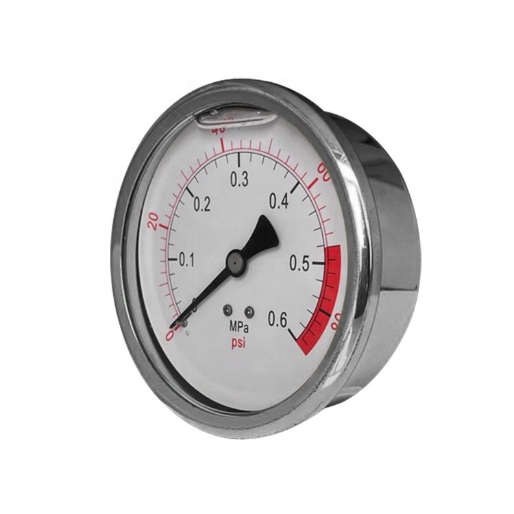 Stainless steel 80mm refrigeration espresso machine biogas pressure gauge