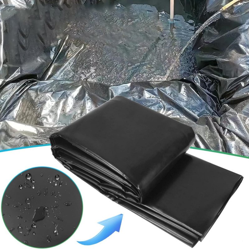 0.3mm 6*7.6m high-density and durable pond film new material HDPE folding anti-seepage film for aquaculture ponds