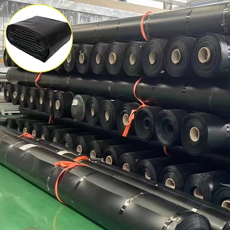 1.5mm HDPE biogas tank black film water storage tank anti-seepage geomembrane national standard new material geomembrane