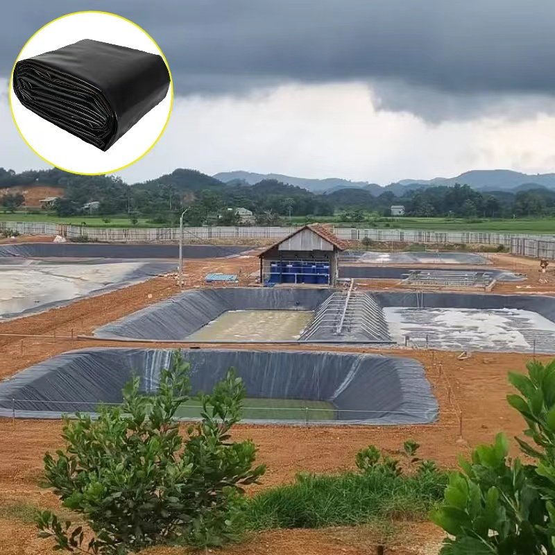 1.5mm HDPE biogas tank black film water storage tank anti-seepage geomembrane national standard new material geomembrane