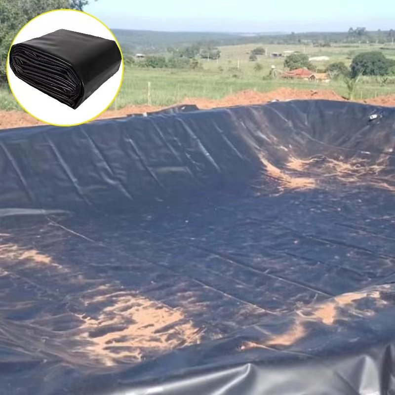 1.5mm HDPE biogas tank black film water storage tank anti-seepage geomembrane national standard new material geomembrane