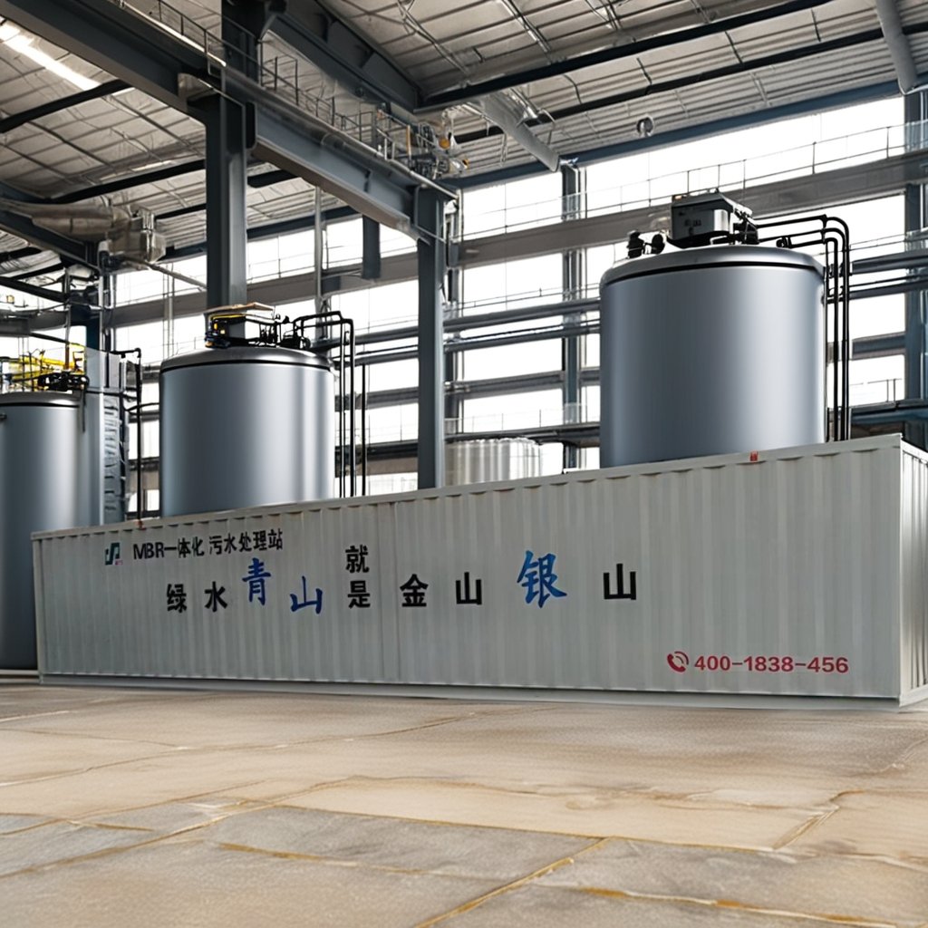 Customized MBR Membrane Bioreactor Packaged Sewage Treatment MBR Plant, Industrial Wastewater Treatment Equipment