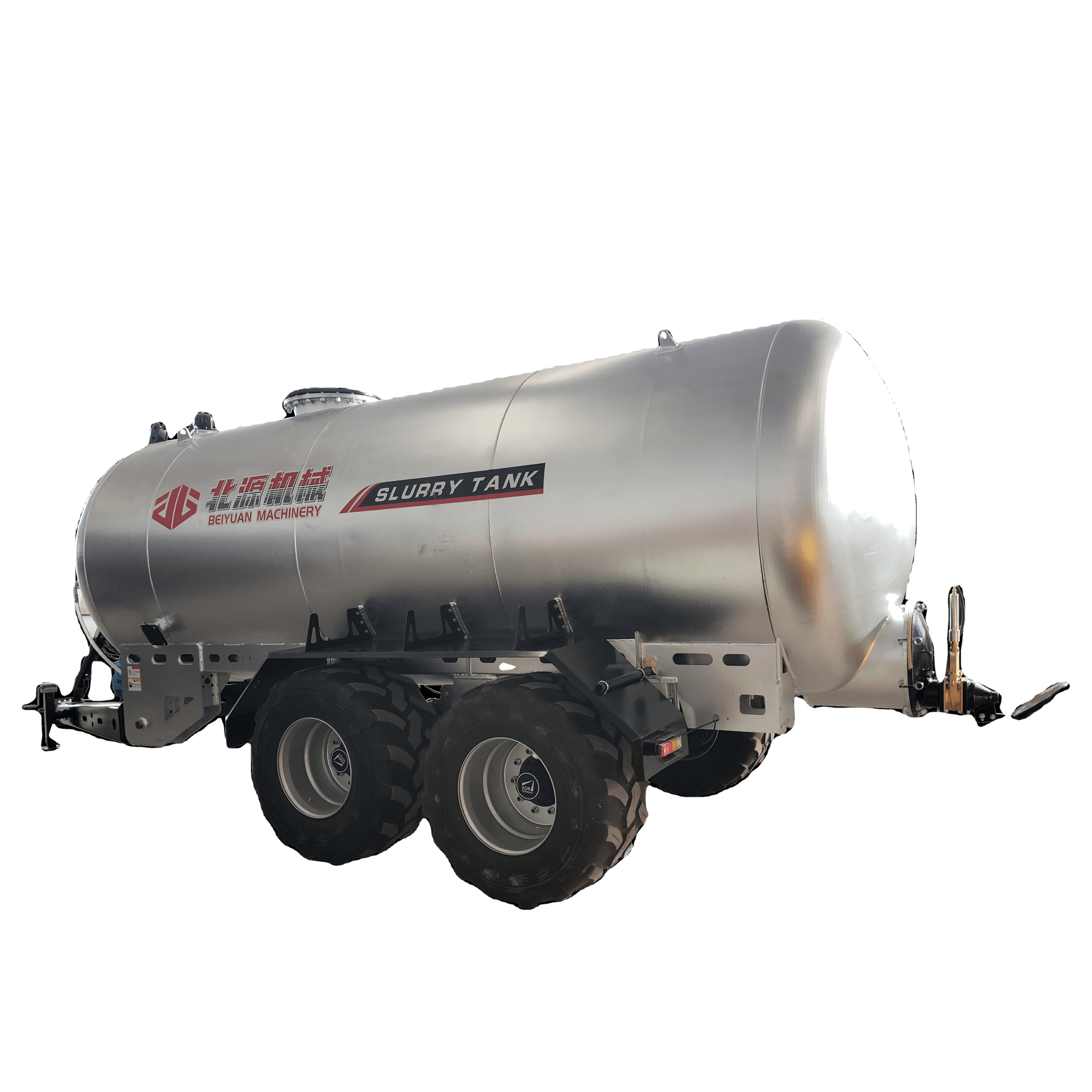 Factory supply sewage vacuum tanker trailer with vacuum pump for biogas liquid manure suction and spraying