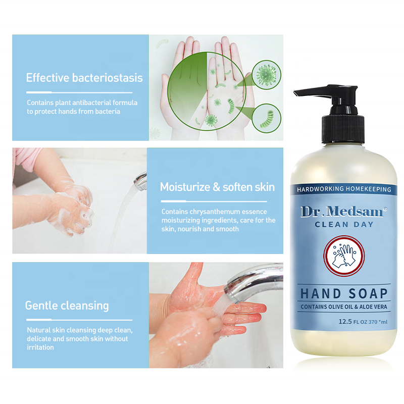 OEM/ODM Custom Natural Organic Anti Bacterial Hand Soap Cleaning Gentle Foaming Hand Soap