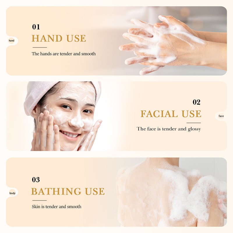 BIOAQUA Organic Natural Lightening Soap Bar Deeply Cleansing and Whitening for Face Hands Body Made from Rice