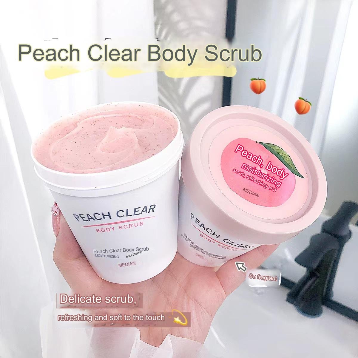 Hot sale Moisturizing and cleansing 200g Natural organic scrub Body scrub Peach essence scrub
