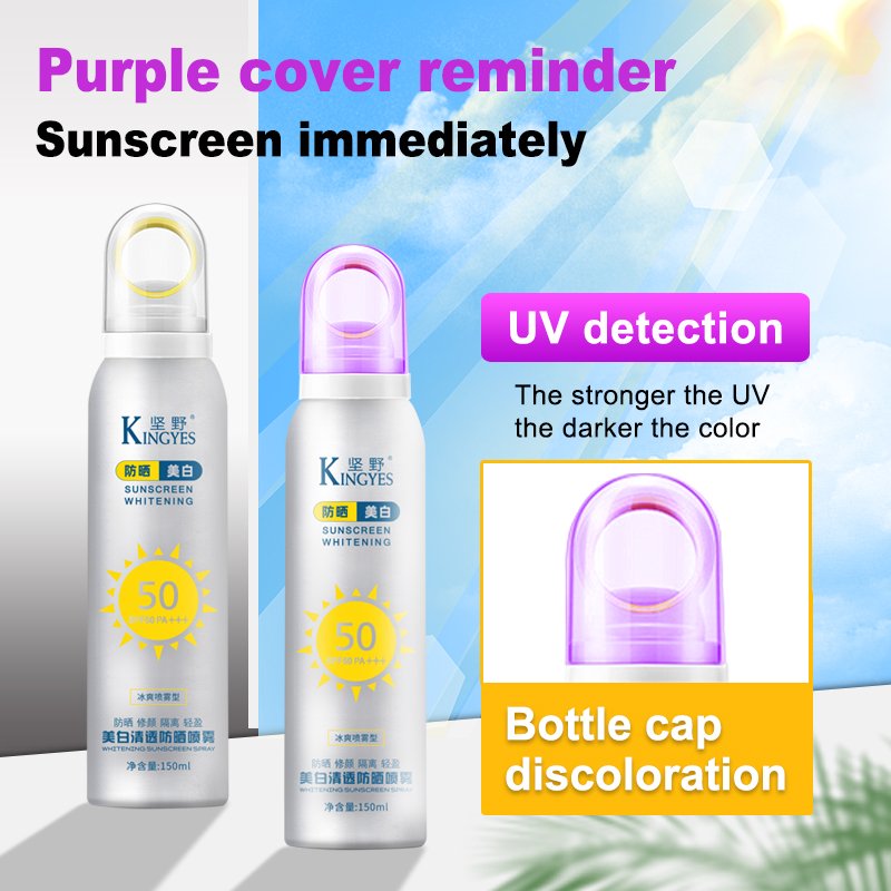KINGYES Private Label Broad SPF 50 Sunscreen Water Resistant and Biodegradable Sunscreen Mist Spray