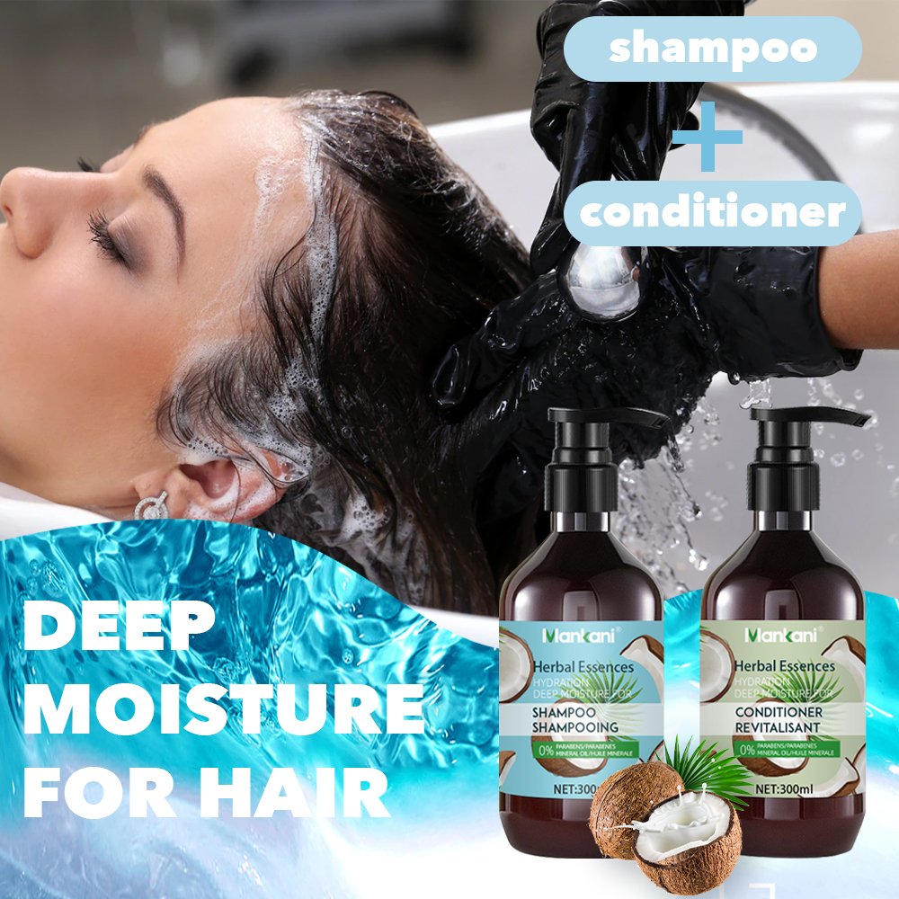 OEM Wholesale Organic Anti Hair Loss Shampoo Spa Virgin Coconut Oil Anti Dandruff Hair Growth Coconut Shampoo And Conditioner