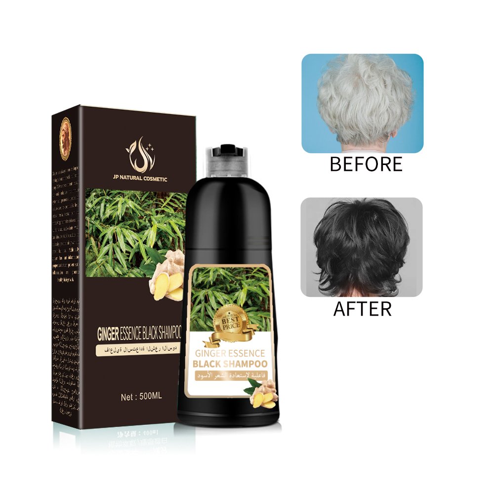 JP Natural Cosmetic Organic Strengthen hair root Ginger Shampoo for men and women