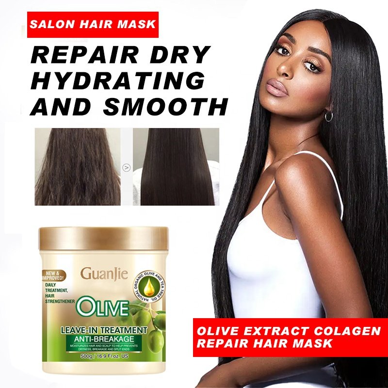 hot selling african hair care products private label Custom Moisture and Strength Hair Curling olive Oil Leave In Conditioner