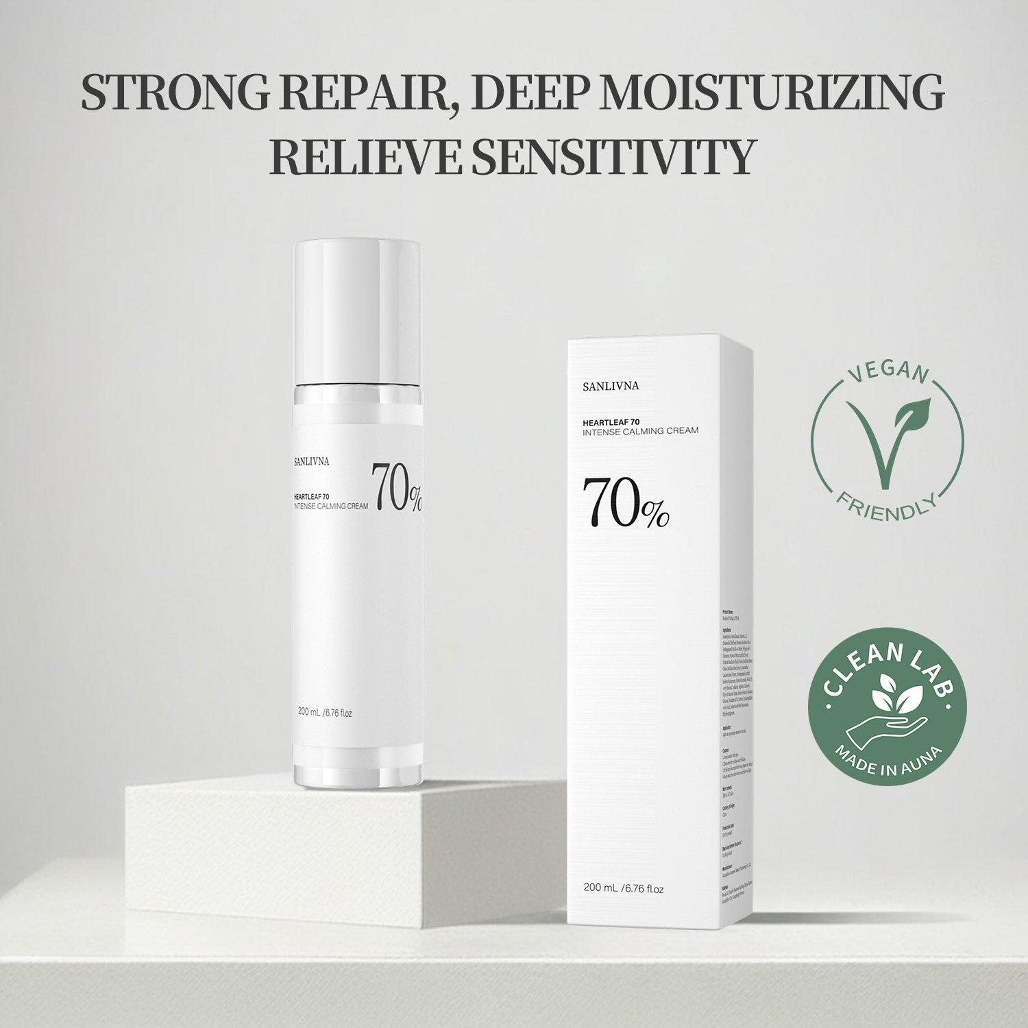 BELLTRA Houttuynia 70% Soothing Moisturizing Whitening Lightening Deeply Nourishes Hydrates Protects Sensitive Skin Face Serum
