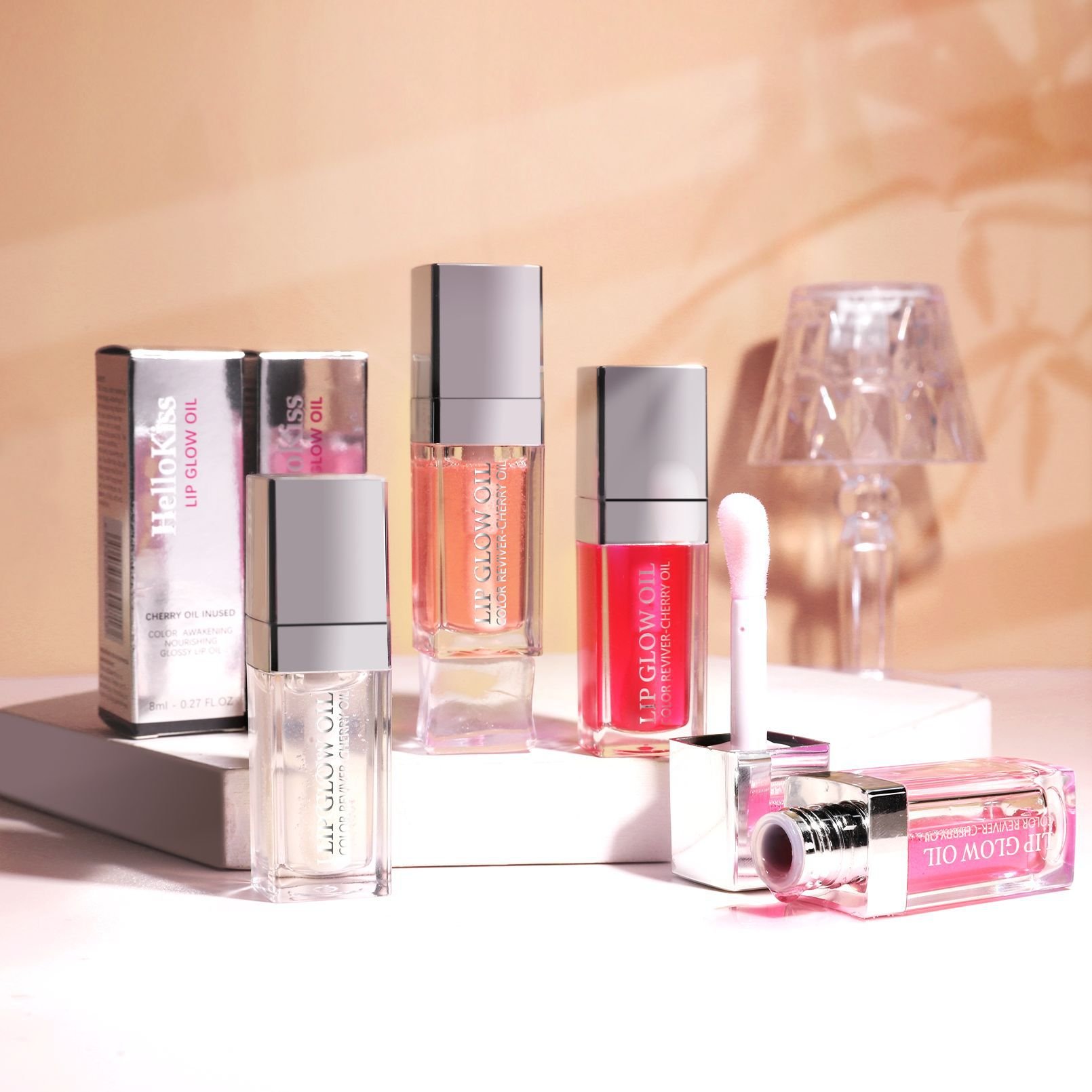 Most Popular Clear Fashion 6ml Crystal Jelly Moisturizing Lip Oil Plumping Lip Gloss Sexy Plump Lip Glow Oil