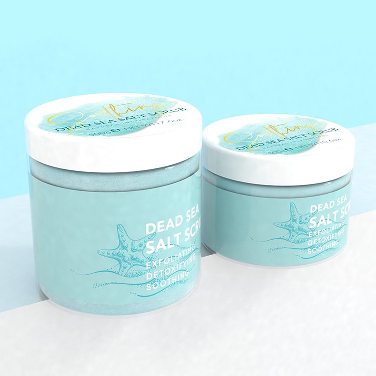 Frost Package Organic Vegan Fragrance Exfoliating Moisturizing Milk Custom Refill Package Body Scrubs