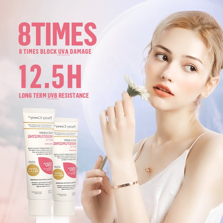 pretty cowry sunscreen facial Snail body outdoor 50ml Whitening UV-proof 90spf Sunscreen for any skin