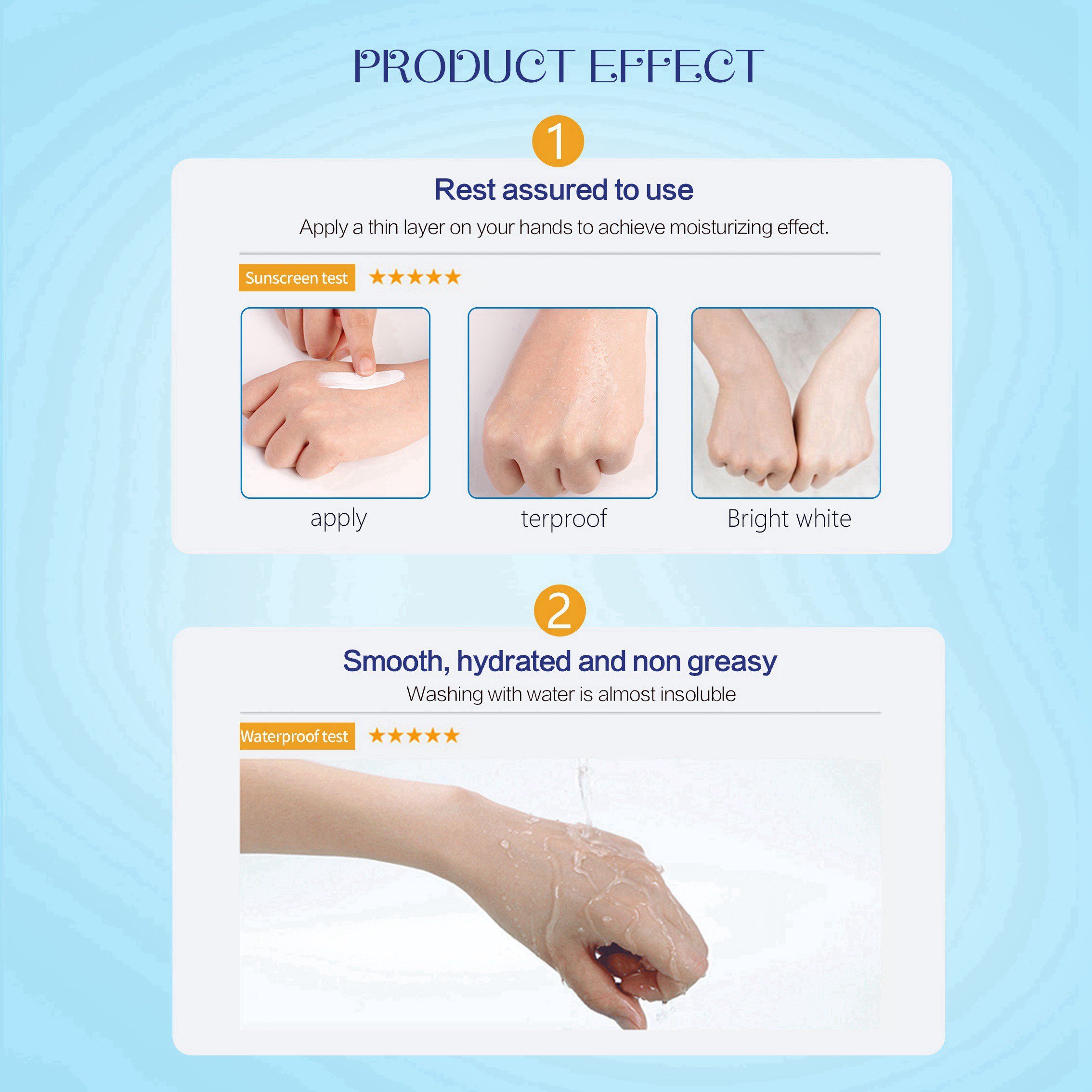 pretty cowry sunscreen facial Snail body outdoor 50ml Whitening UV-proof 90spf Sunscreen for any skin