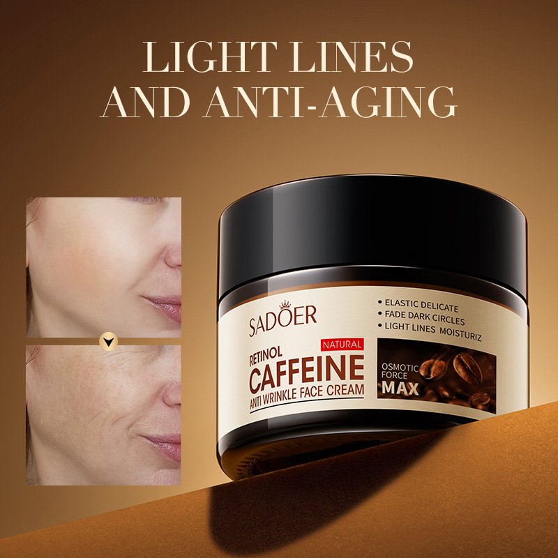 Caffeine Retinol skin care Fade Dark Circles Facial Cleanser Moisturizing Anti Aging Serum Eye Cream Face Cream